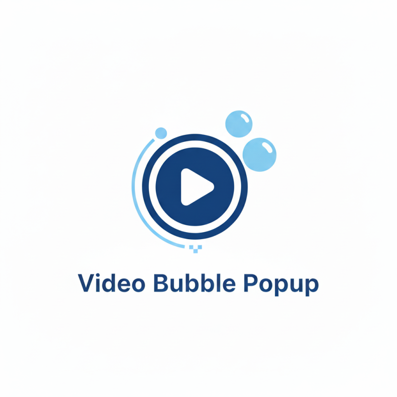 Video Bubble Popup Product demo